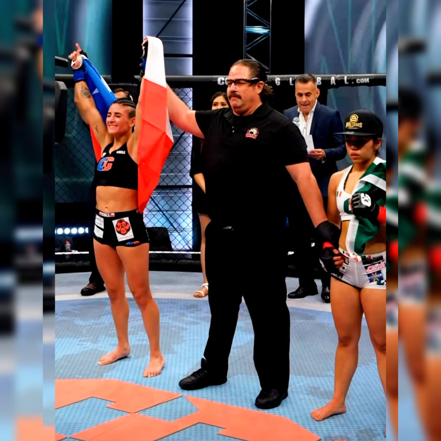 En su Debut ¡¡Victoria!! de Melissa Gómez en Combate Global