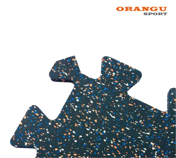 PLANCHA EDPM 6mm / MIX AZUL PUZZLE GYM / ORANGU SPORT
